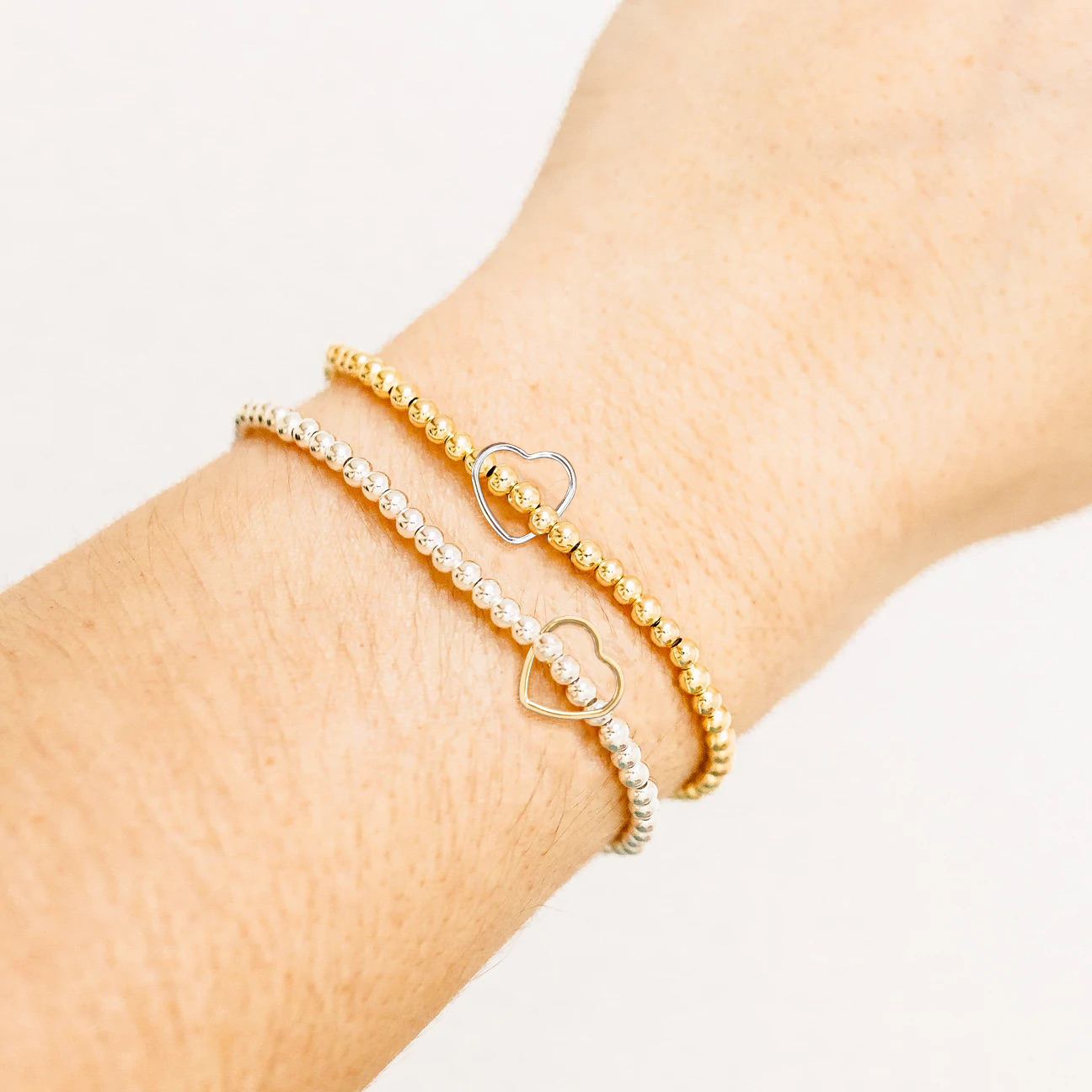 Floating heart hot sale bracelet